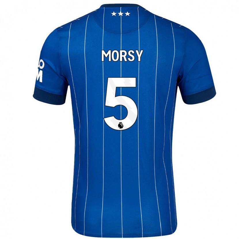 Danxen Męski Sam Morsy #5 Granatowy Niebieski Domowa Koszulka 2024/25 Koszulki Klubowe