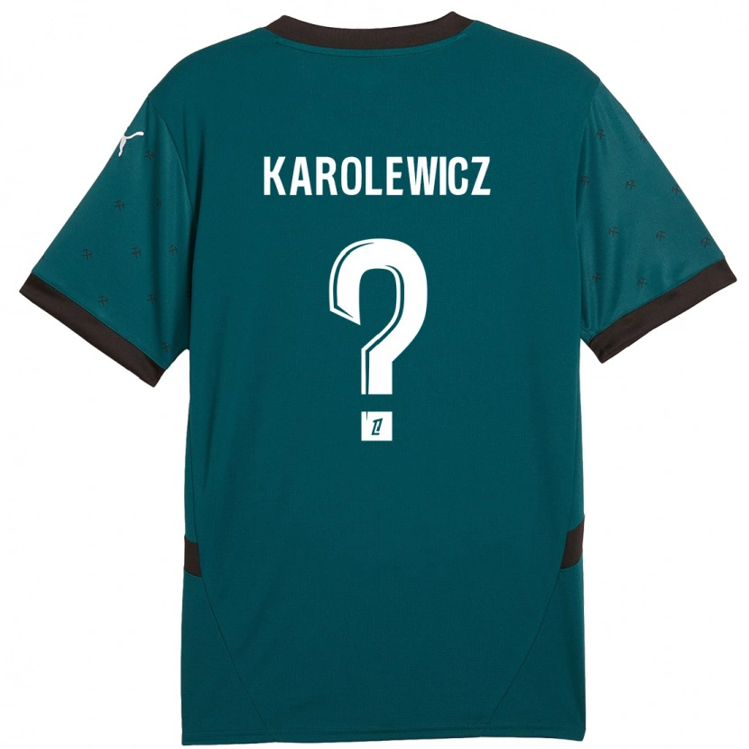 Danxen Męski Roman Karolewicz #0 Ciemnozielony Wyjazdowa Koszulka 2024/25 Koszulki Klubowe