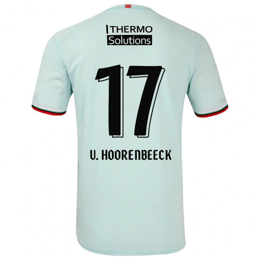 Danxen Męski Alec Van Hoorenbeeck #17 Jasnozielony Wyjazdowa Koszulka 2024/25 Koszulki Klubowe