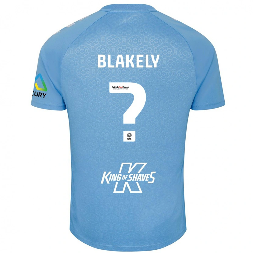 Danxen Kobiety Ben Blakely #0 Niebieski Biały Domowa Koszulka 2024/25 Koszulki Klubowe