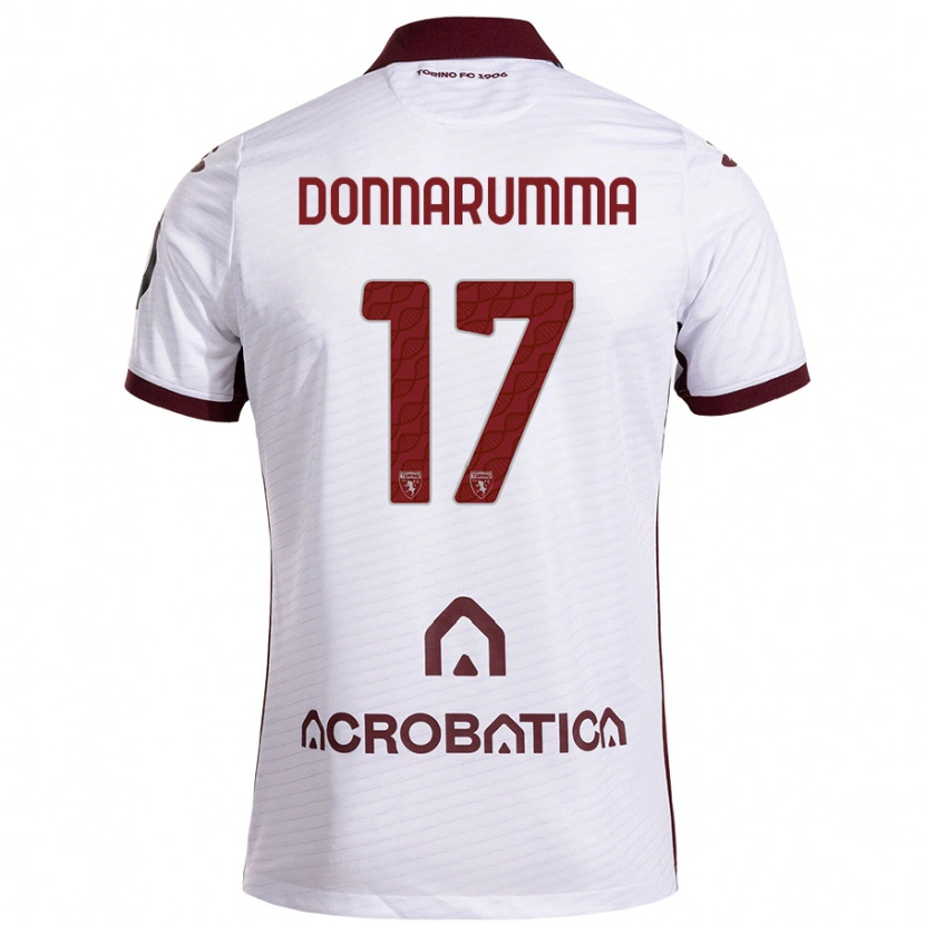 Danxen Kobiety Antonio Donnarumma #17 Biały Kasztanowy Wyjazdowa Koszulka 2024/25 Koszulki Klubowe