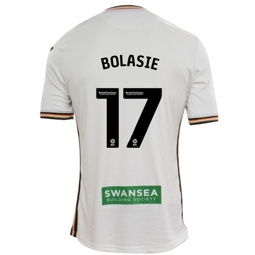 Danxen Dzieci Yannick Bolasie #17 Biały Domowa Koszulka 2024/25 Koszulki Klubowe