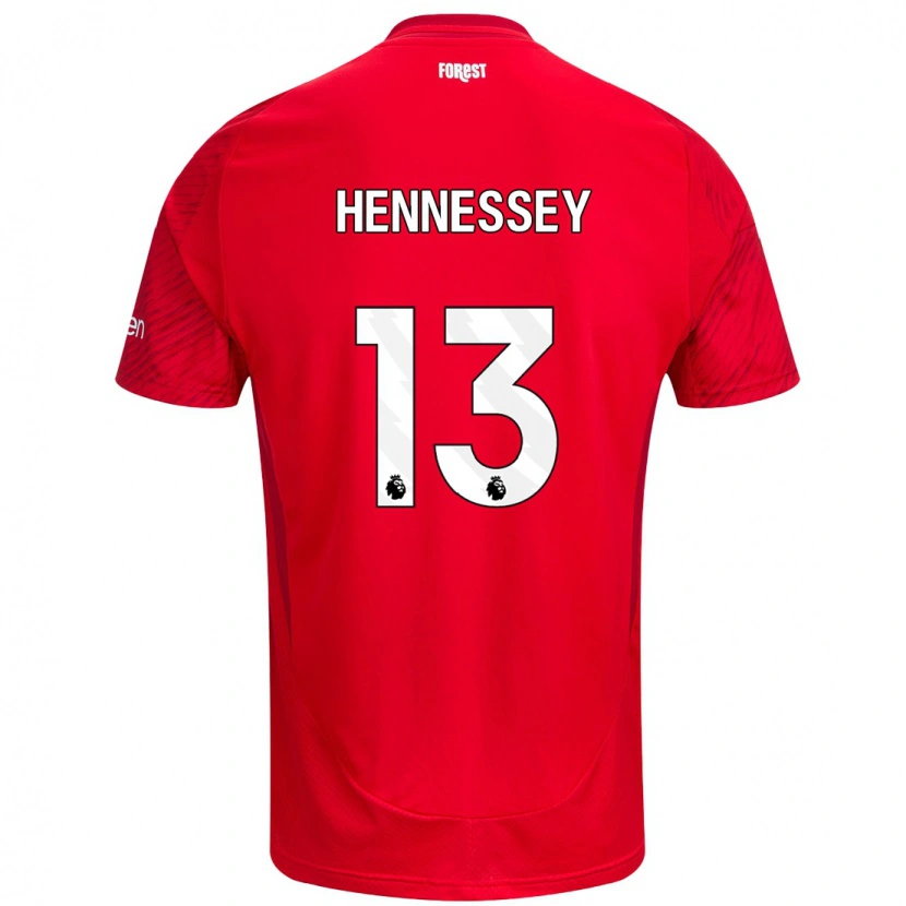 Danxen Dzieci Wayne Hennessey #13 Czerwony Biały Domowa Koszulka 2024/25 Koszulki Klubowe