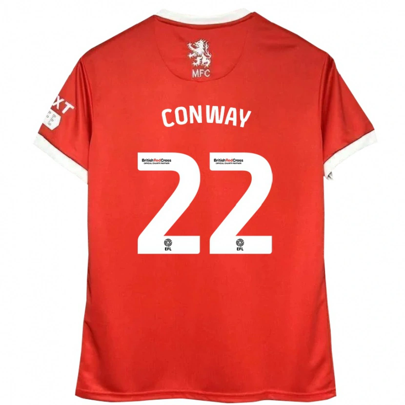 Danxen Dzieci Tommy Conway #22 Czerwony Biały Domowa Koszulka 2024/25 Koszulki Klubowe