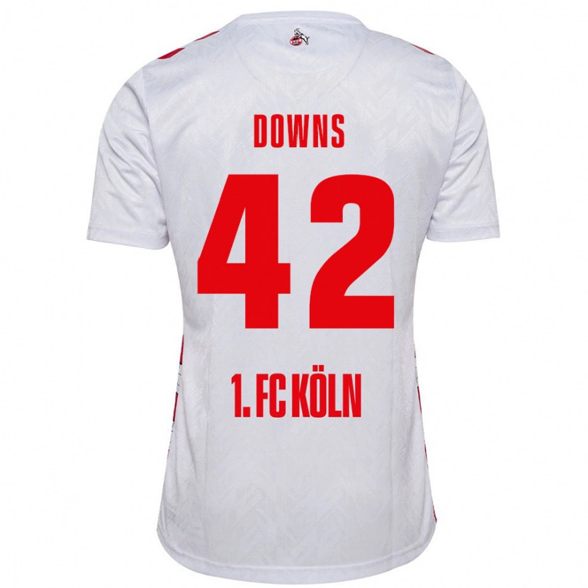 Danxen Dzieci Damion Downs #42 Biały Czerwony Domowa Koszulka 2024/25 Koszulki Klubowe