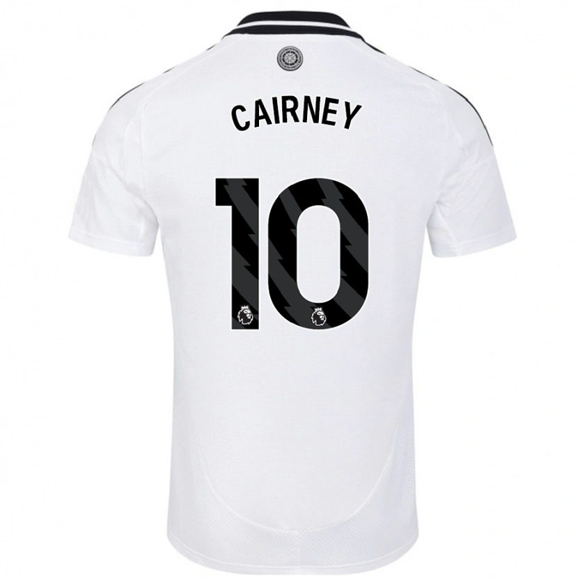 Danxen Dzieci Tom Cairney #10 Biały Domowa Koszulka 2024/25 Koszulki Klubowe