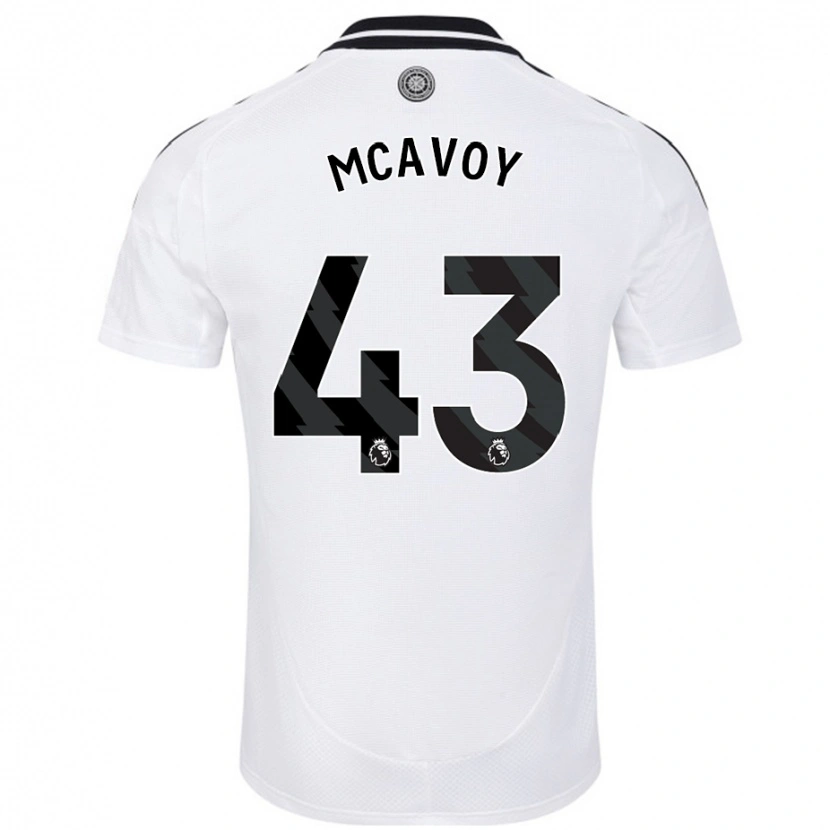 Danxen Dzieci Connor Mcavoy #43 Biały Domowa Koszulka 2024/25 Koszulki Klubowe