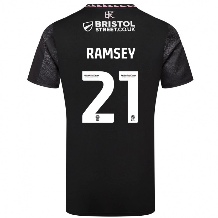 Danxen Dzieci Aaron Ramsey #21 Czarny Wyjazdowa Koszulka 2024/25 Koszulki Klubowe