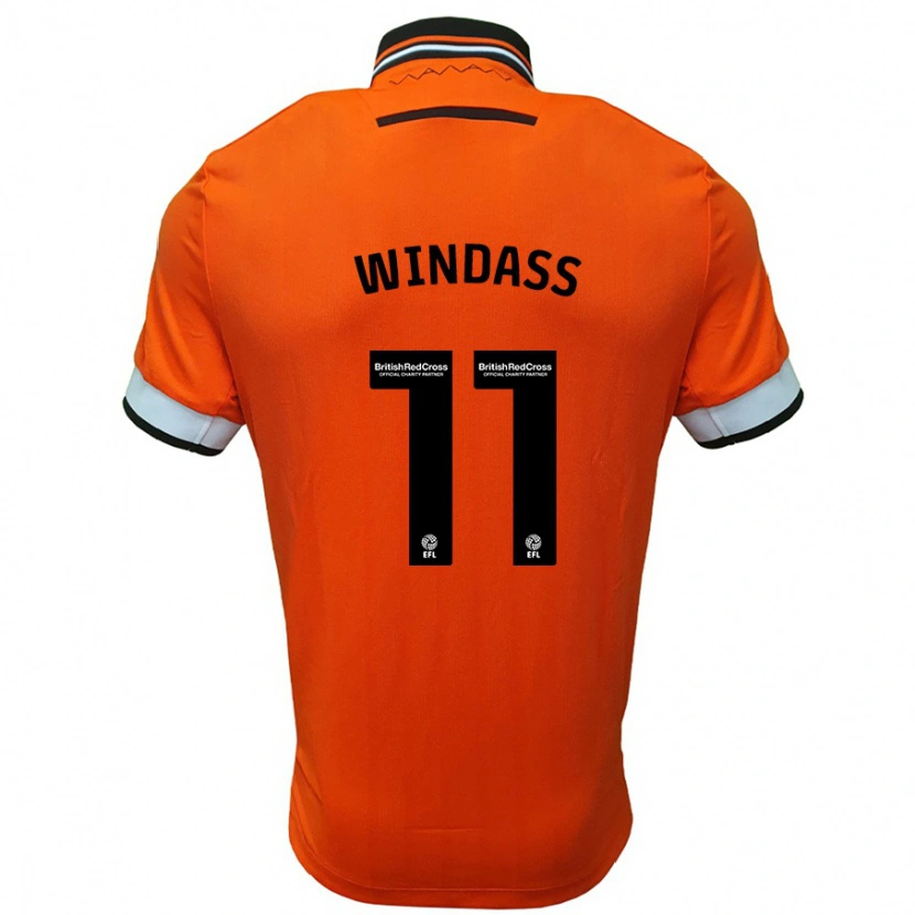 Danxen Męski Josh Windass #11 Pomarańczowo-Biały Wyjazdowa Koszulka 2024/25 Koszulki Klubowe