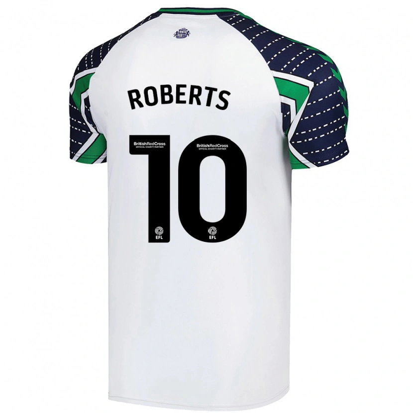 Danxen Kobiety Patrick Roberts #10 Biały Wyjazdowa Koszulka 2024/25 Koszulki Klubowe