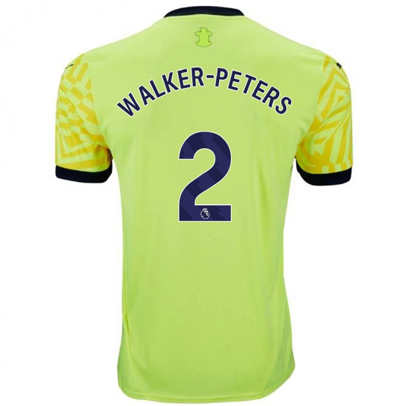 Danxen Kobiety Kyle Walker-Peters #2 Żółty Wyjazdowa Koszulka 2024/25 Koszulki Klubowe