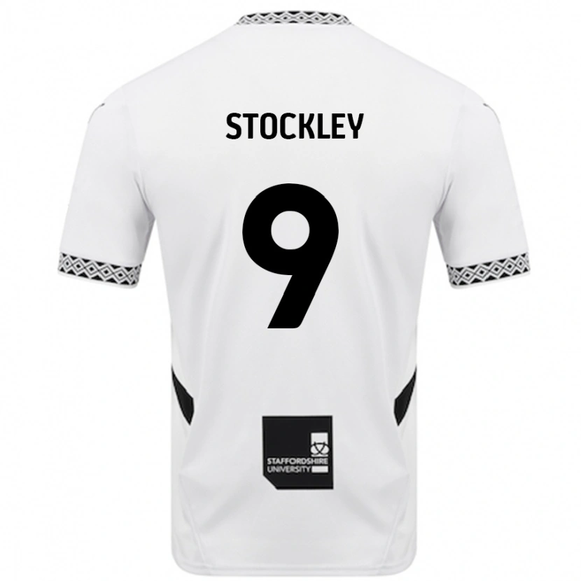 Danxen Dzieci Jayden Stockley #9 Biały Domowa Koszulka 2024/25 Koszulki Klubowe