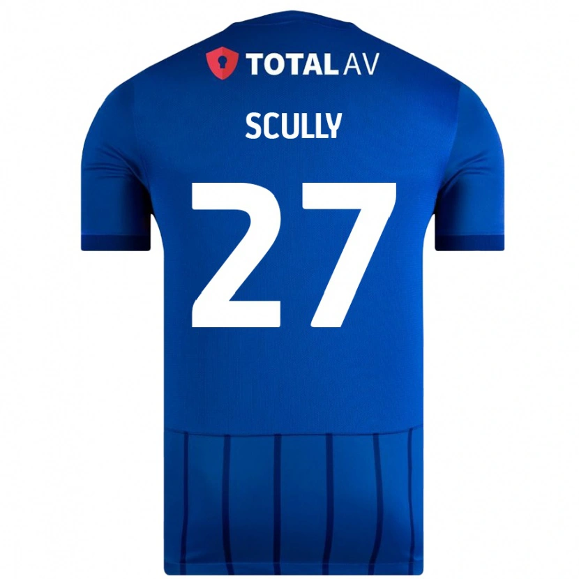 Danxen Dzieci Anthony Scully #27 Niebieski Domowa Koszulka 2024/25 Koszulki Klubowe