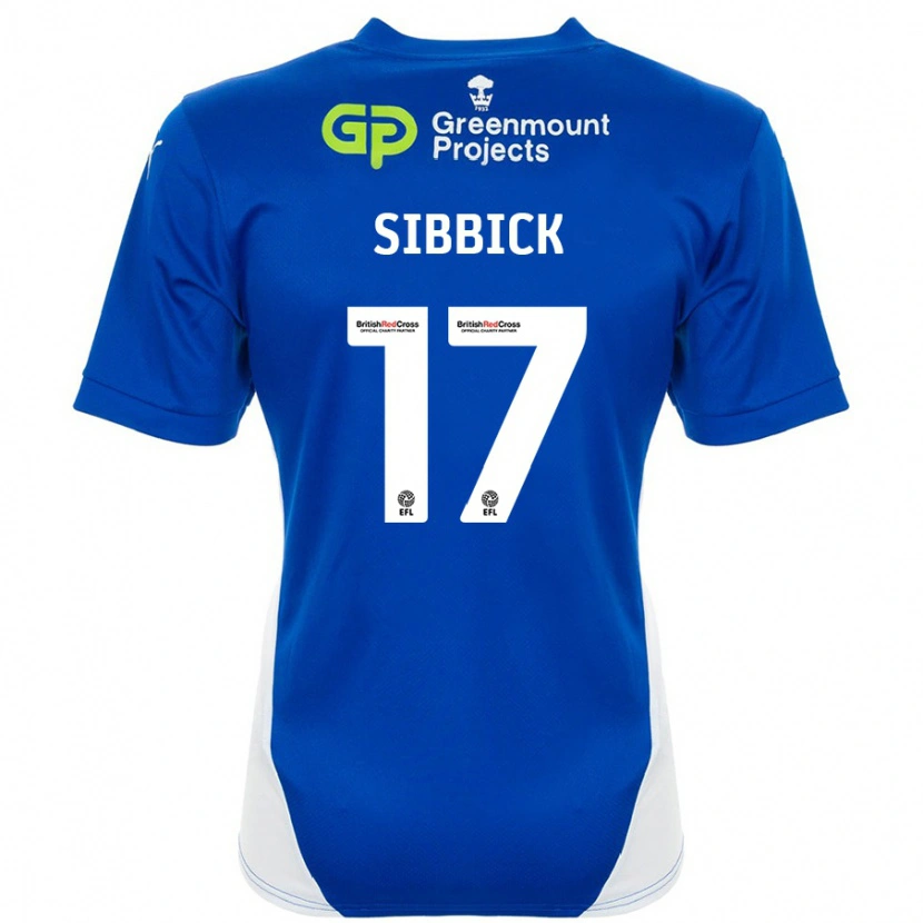 Danxen Dzieci Toby Sibbick #17 Niebieski Biały Domowa Koszulka 2024/25 Koszulki Klubowe