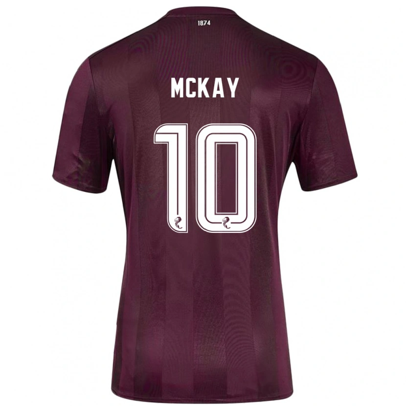 Danxen Dzieci Barrie Mckay #10 Burgundowy Domowa Koszulka 2024/25 Koszulki Klubowe