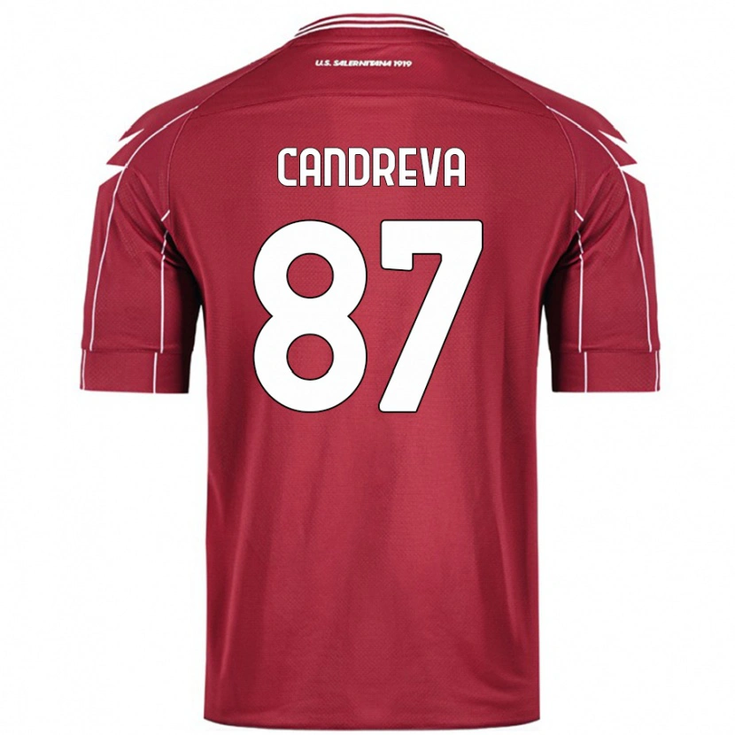 Danxen Dzieci Antonio Candreva #87 Burgundowy Domowa Koszulka 2024/25 Koszulki Klubowe