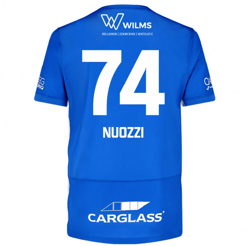 Danxen Dzieci Cédric Nuozzi #74 Niebieski Domowa Koszulka 2024/25 Koszulki Klubowe