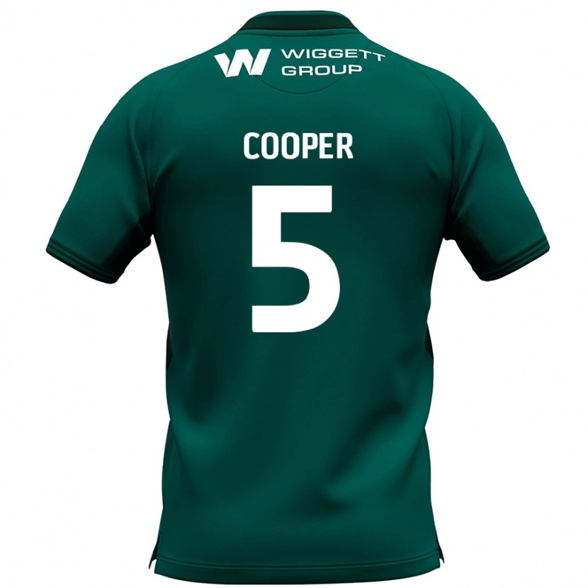 Danxen Dzieci Jake Cooper #5 Zielony Wyjazdowa Koszulka 2024/25 Koszulki Klubowe