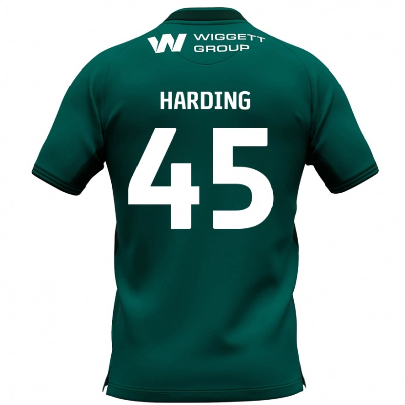 Danxen Dzieci Wes Harding #45 Zielony Wyjazdowa Koszulka 2024/25 Koszulki Klubowe