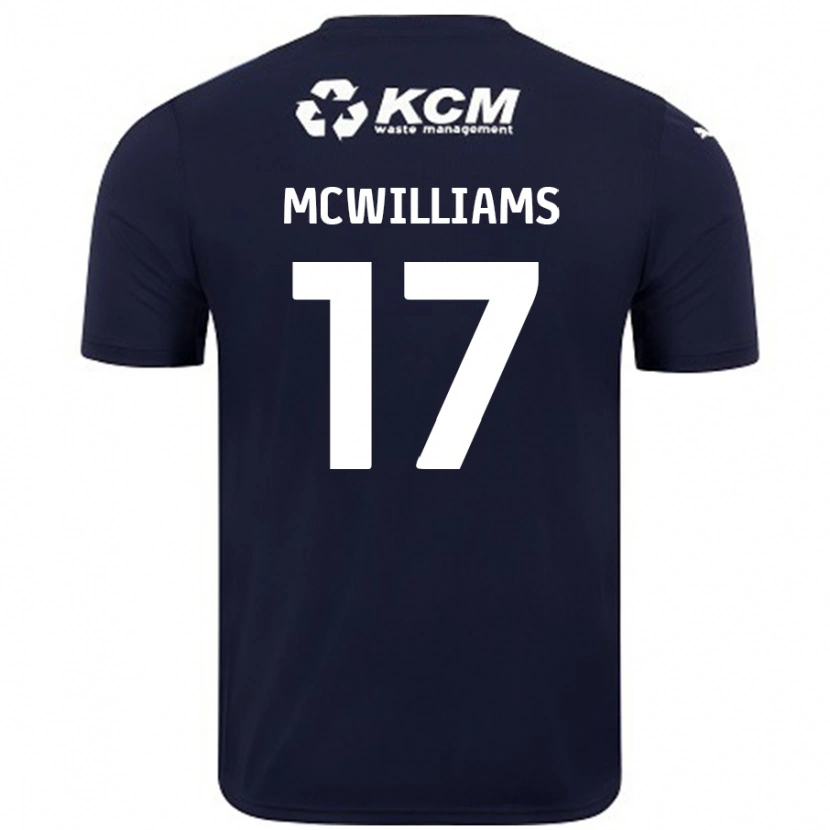 Danxen Dzieci Shaun Mcwilliams #17 Granatowy Wyjazdowa Koszulka 2024/25 Koszulki Klubowe