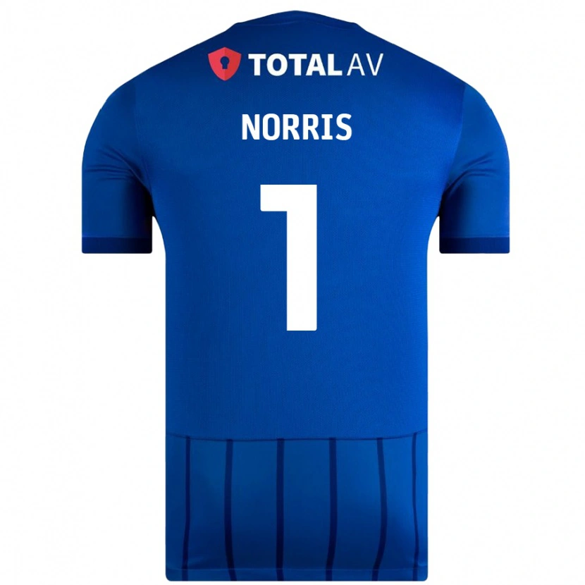 Danxen Męski Will Norris #1 Niebieski Domowa Koszulka 2024/25 Koszulki Klubowe