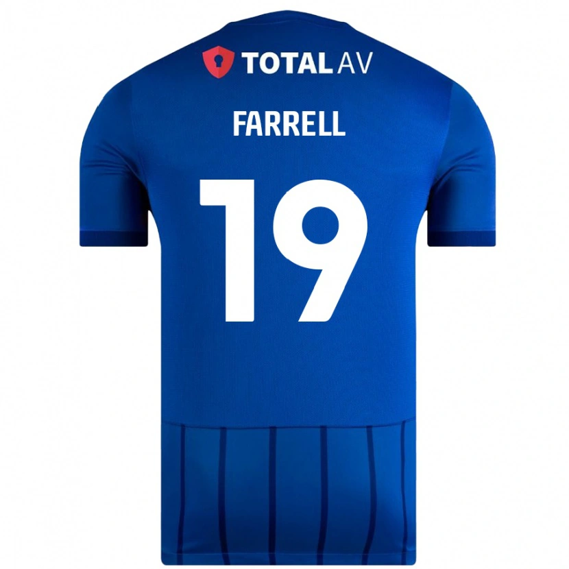 Danxen Męski Jacob Farrell #19 Niebieski Domowa Koszulka 2024/25 Koszulki Klubowe