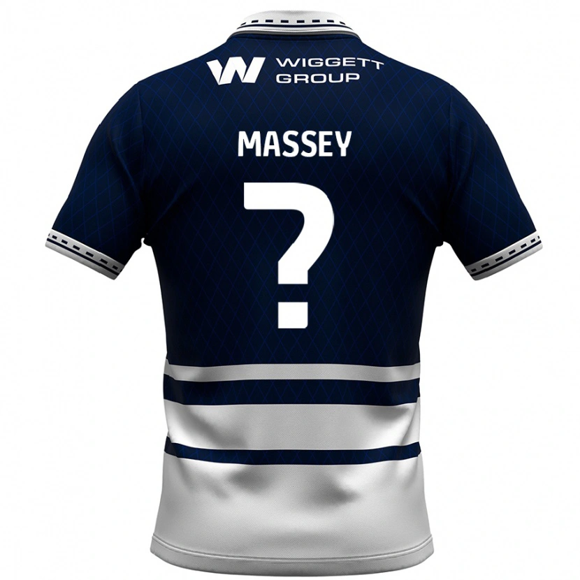 Danxen Męski Alfie Massey #0 Granatowy Biały Domowa Koszulka 2024/25 Koszulki Klubowe