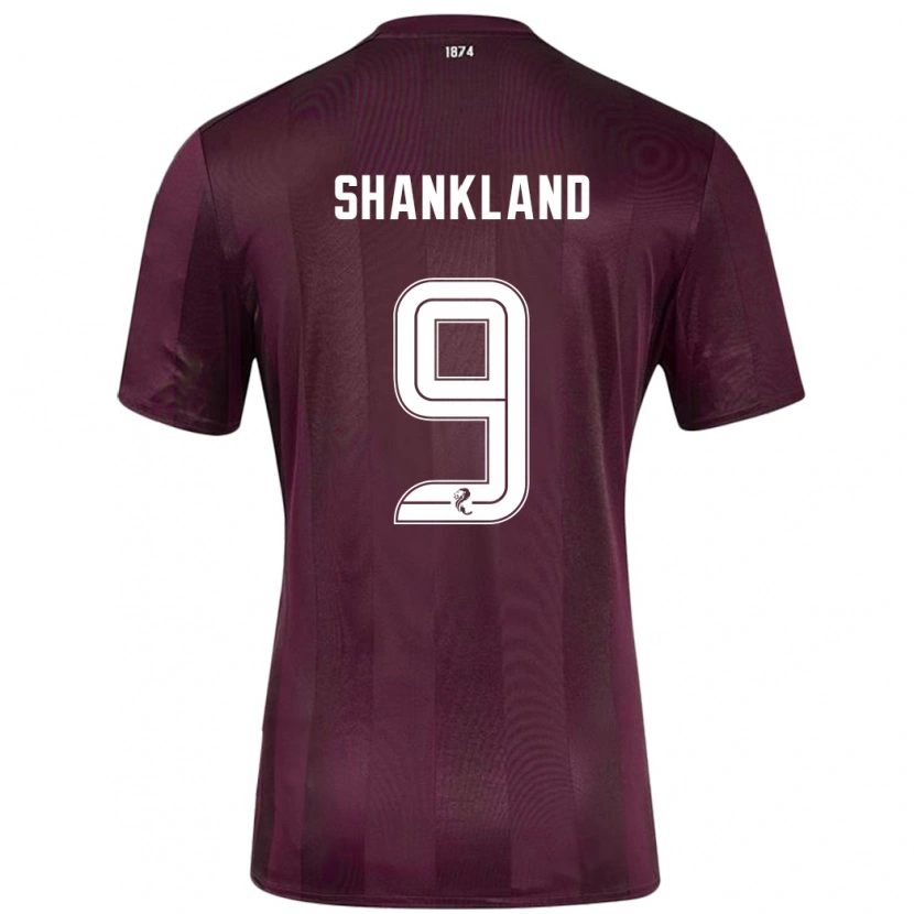 Danxen Męski Lawrence Shankland #9 Burgundowy Domowa Koszulka 2024/25 Koszulki Klubowe