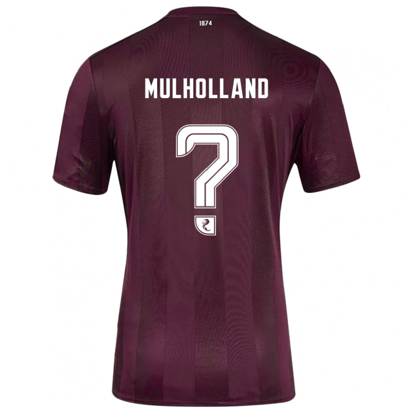 Danxen Męski James Mulholland #0 Burgundowy Domowa Koszulka 2024/25 Koszulki Klubowe