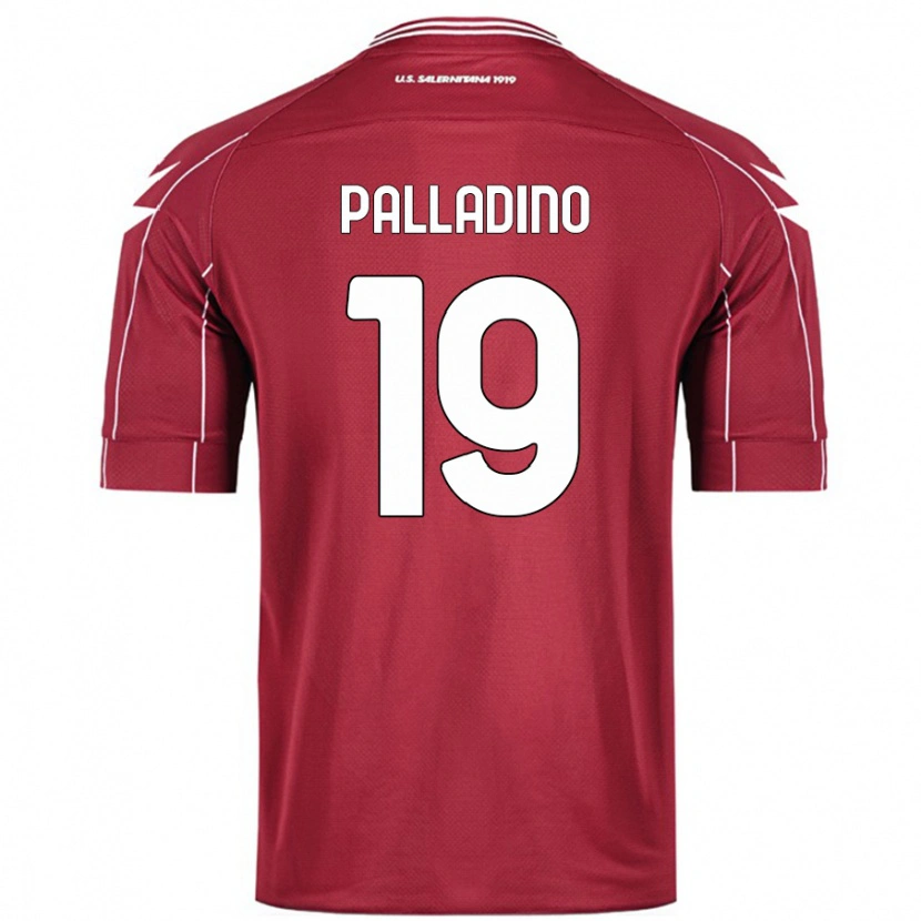 Danxen Męski Alfonso Palladino #19 Burgundowy Domowa Koszulka 2024/25 Koszulki Klubowe