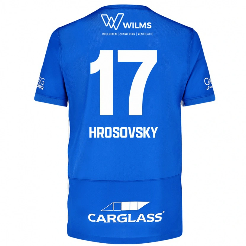 Danxen Męski Patrik Hrosovsky #17 Niebieski Domowa Koszulka 2024/25 Koszulki Klubowe