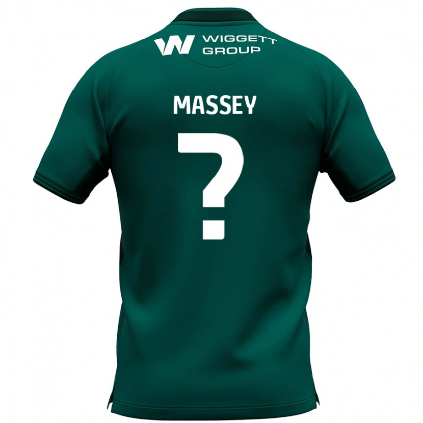 Danxen Męski Alfie Massey #0 Zielony Wyjazdowa Koszulka 2024/25 Koszulki Klubowe