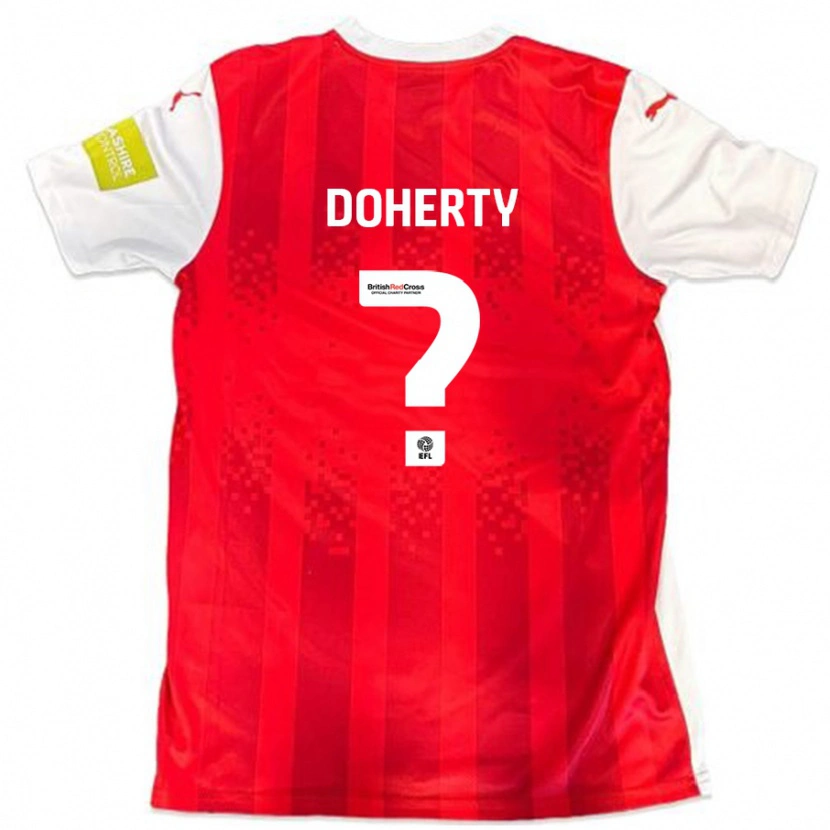 Danxen Kobiety Jack Doherty #0 Czerwony Biały Domowa Koszulka 2024/25 Koszulki Klubowe