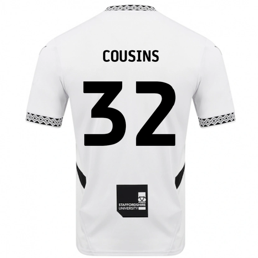 Danxen Kobiety Logan Cousins #32 Biały Domowa Koszulka 2024/25 Koszulki Klubowe