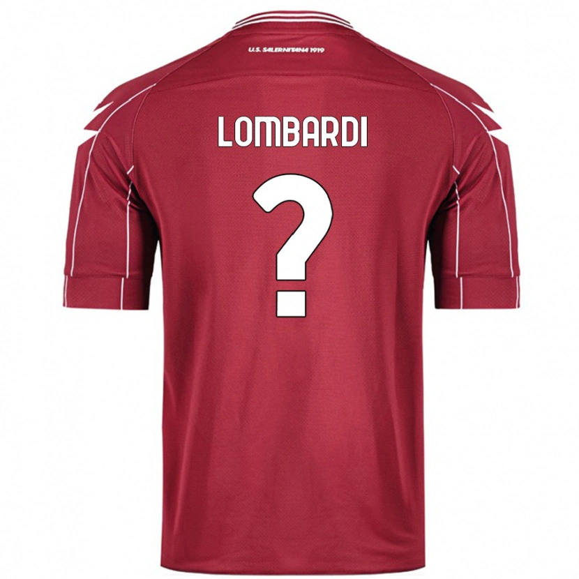 Danxen Kobiety Lorenzo Lombardi #0 Burgundowy Domowa Koszulka 2024/25 Koszulki Klubowe