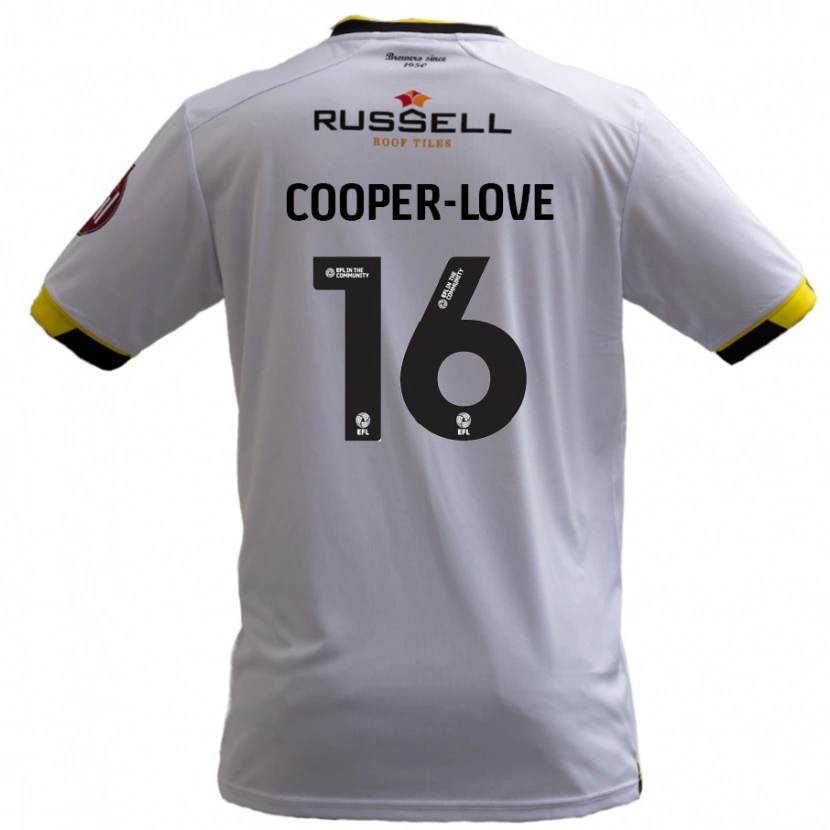 Danxen Kobiety Jack Cooper-Love #16 Biały Wyjazdowa Koszulka 2024/25 Koszulki Klubowe