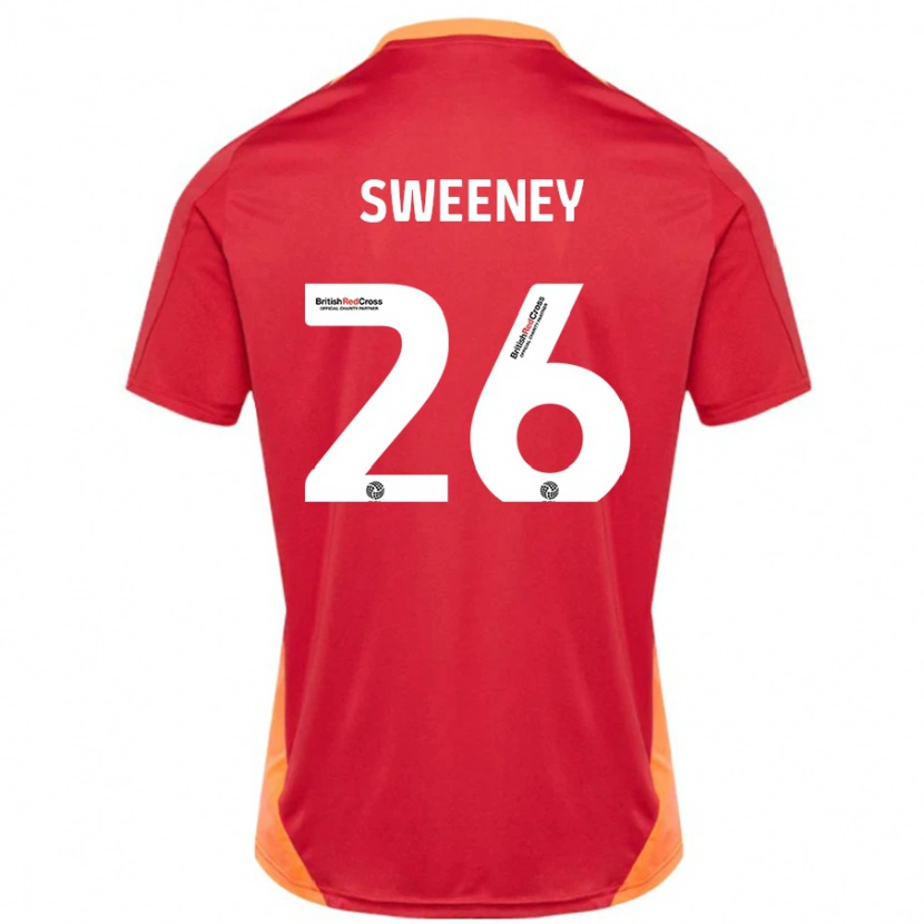 Danxen Kobiety Pierce Sweeney #26 Niebieski Złamana Biel Wyjazdowa Koszulka 2024/25 Koszulki Klubowe