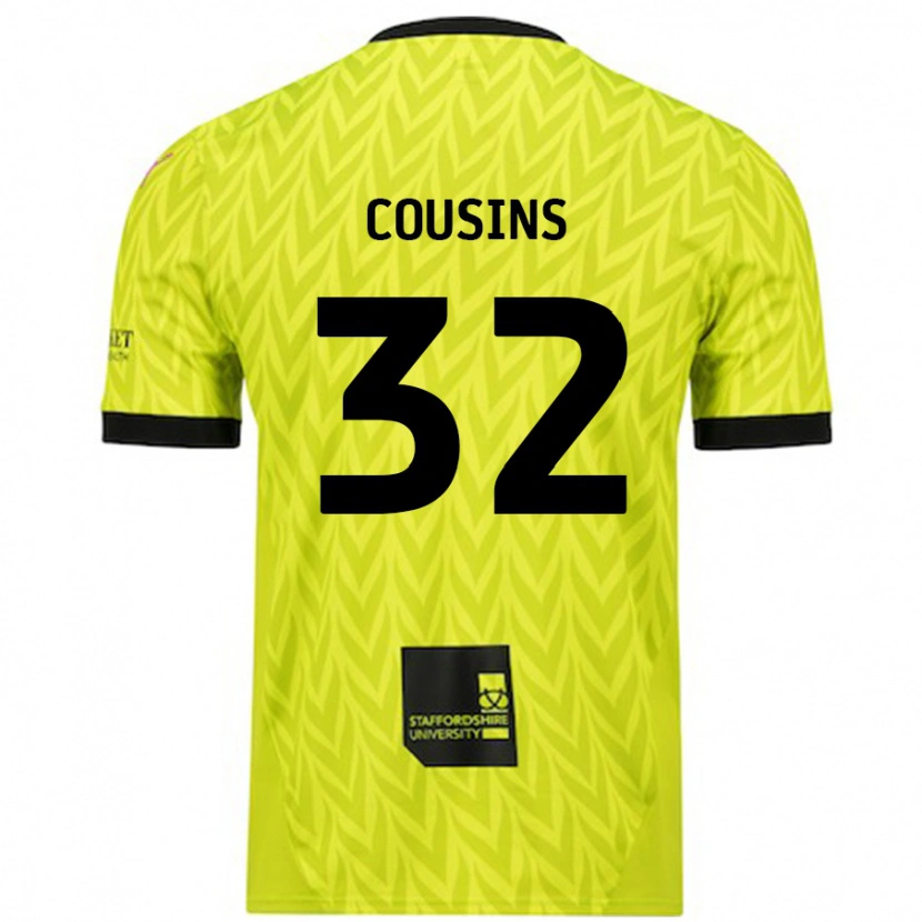 Danxen Kobiety Logan Cousins #32 Fluorescencyjny Zielony Wyjazdowa Koszulka 2024/25 Koszulki Klubowe