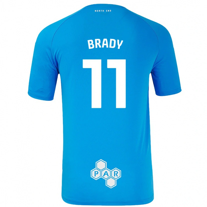 Danxen Kobiety Robbie Brady #11 Niebieski Wyjazdowa Koszulka 2024/25 Koszulki Klubowe