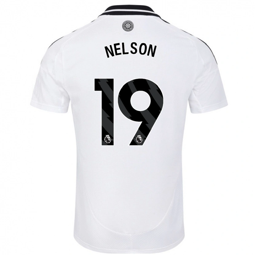 Danxen Dzieci Reiss Nelson #19 Biały Domowa Koszulka 2024/25 Koszulki Klubowe