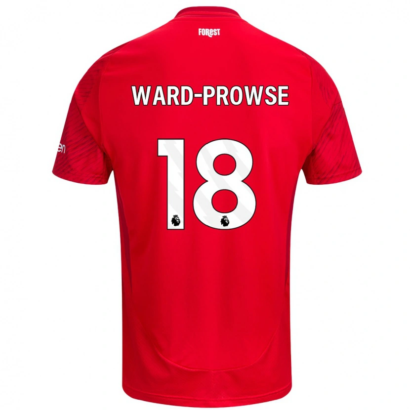 Danxen Dzieci James Ward-Prowse #18 Czerwony Biały Domowa Koszulka 2024/25 Koszulki Klubowe