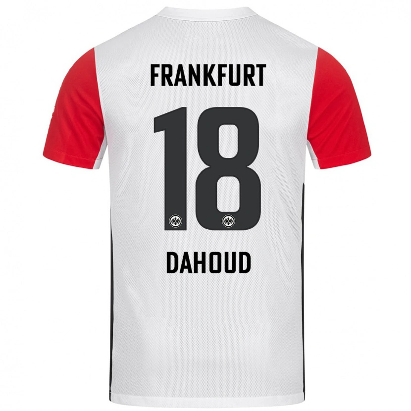 Danxen Dzieci Mahmoud Dahoud #18 Biały Czerwony Domowa Koszulka 2024/25 Koszulki Klubowe