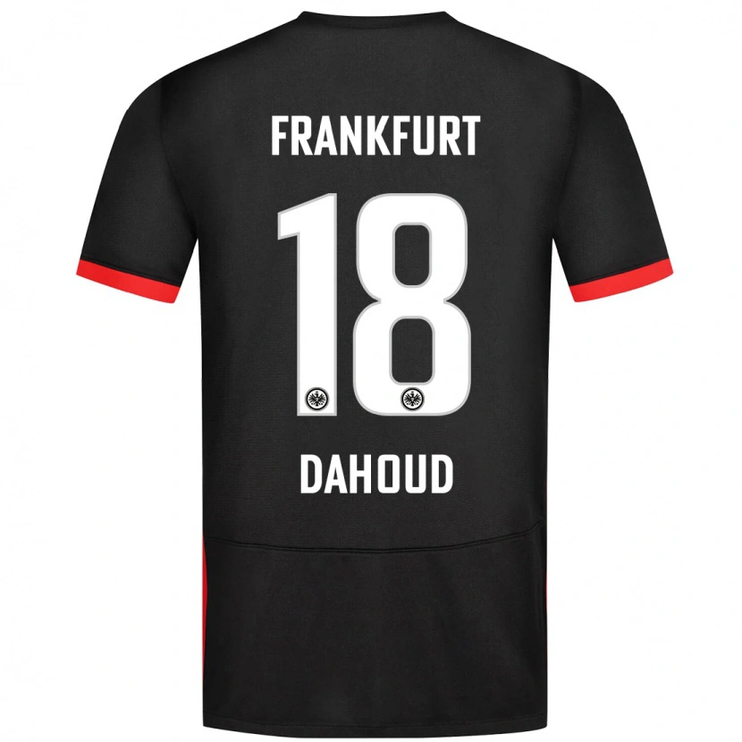 Danxen Dzieci Mahmoud Dahoud #18 Czarny Wyjazdowa Koszulka 2024/25 Koszulki Klubowe