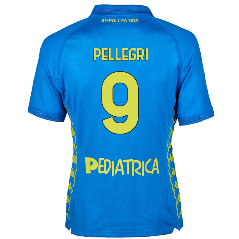 Danxen Męski Pietro Pellegri #9 Niebieski Domowa Koszulka 2024/25 Koszulki Klubowe